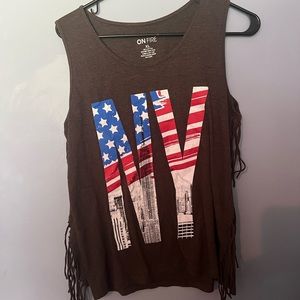 Women’s On Fire  patriotic New York Shirt 911